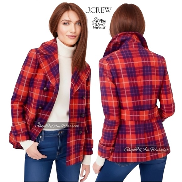 J.Crew double breasted Majesty coat in Scottish Hamilton plaid *shop@iamwarrior - Picture 6 of 15